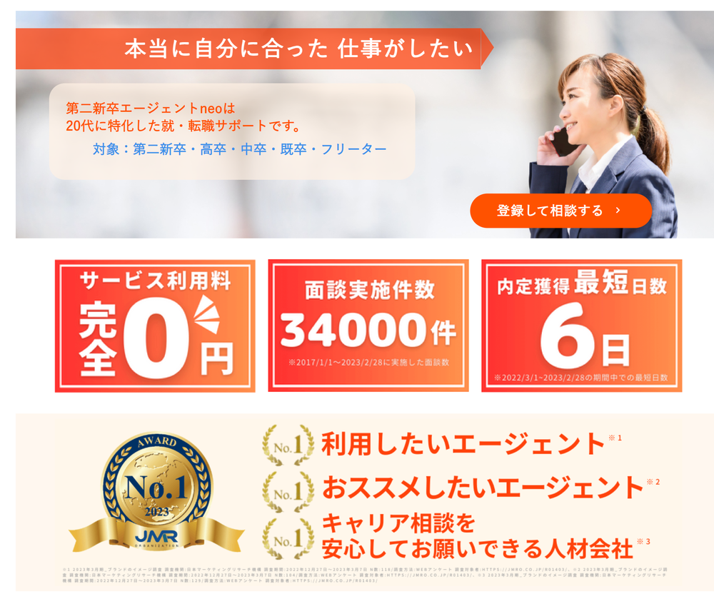 第二新卒エージェントNEO